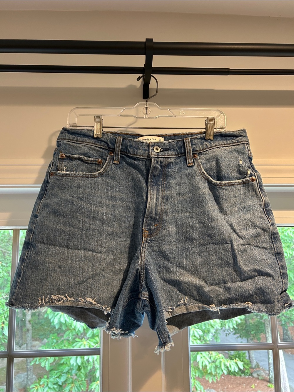 Abercrombie & Fitch Light Blue Denim Cutoff Shorts